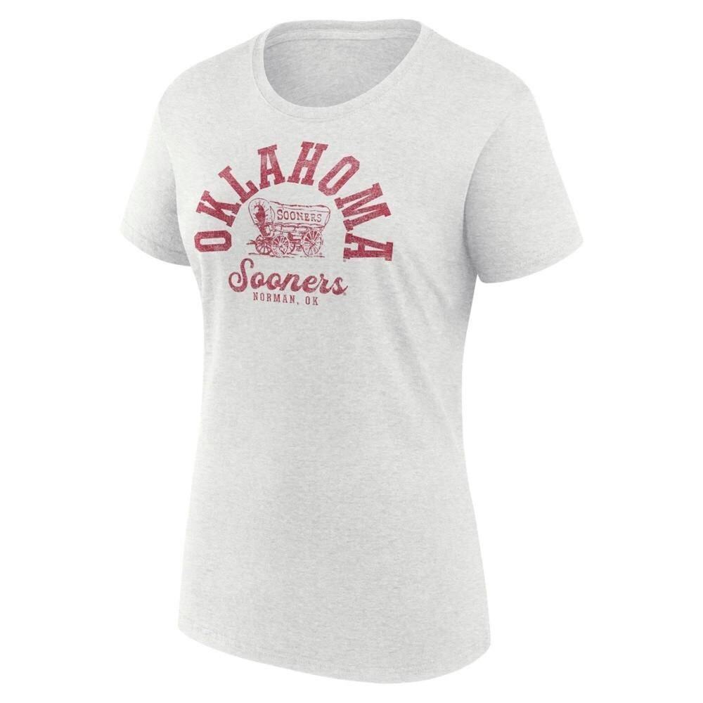 NCAA Oklahoma Sooners Men's Oatmeal Heather Crew T-Shirt M